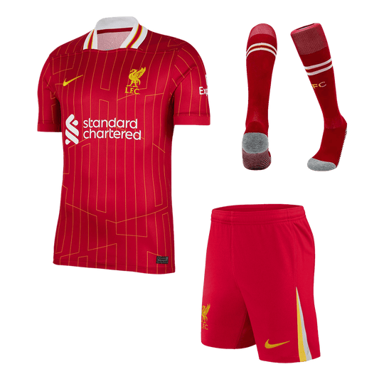 Liverpool Home soccer jersey Set (Jersey + Shorts + Socks) 2024/25 Go Soccer World Shop