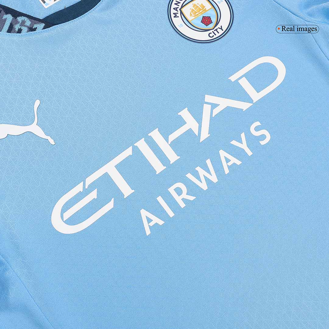 Player Version Manchester City Home Soccer Jersey 2024/25 Go Soccer World Shop