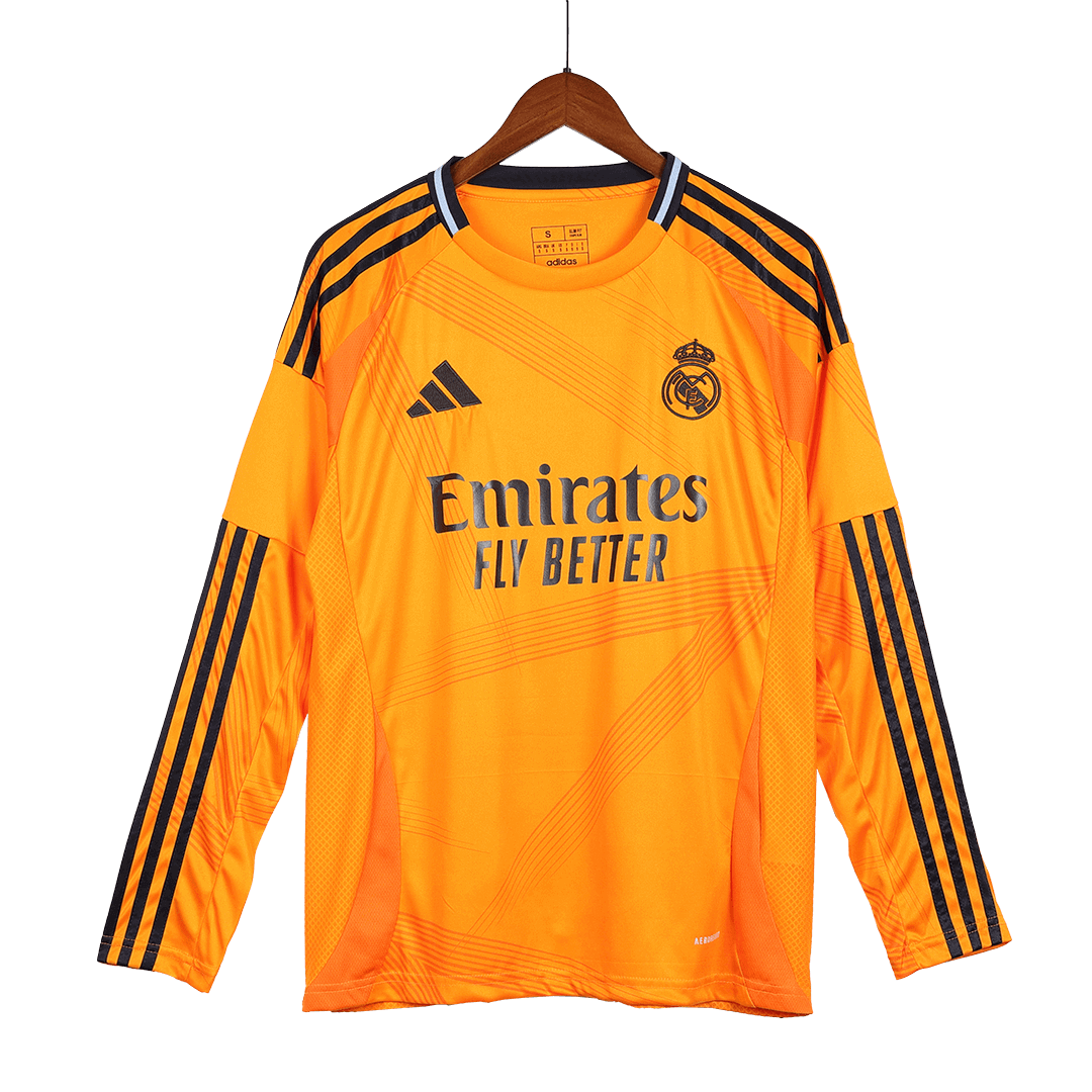 Real Madrid away soccer jersey with long sleeves 2024/25 Go Soccer World Shop