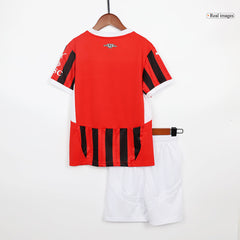 AC Milan Kids Home soccer jersey Set (Jersey + Shorts) 2024/25 Go Soccer World Shop