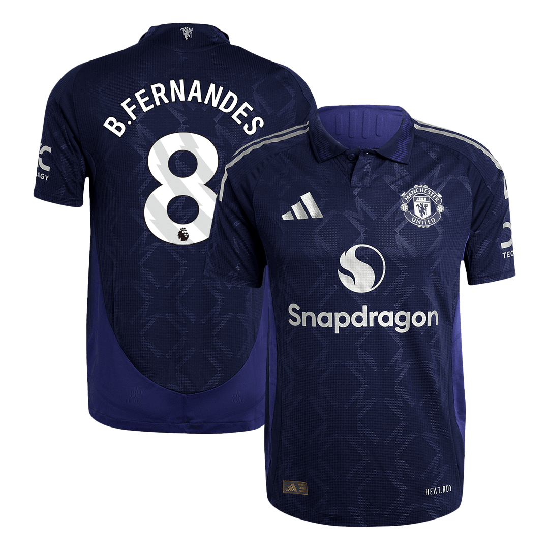 Player version B.FERNANDES #8 Manchester United 2024/25 away soccer jersey Go Soccer World Shop