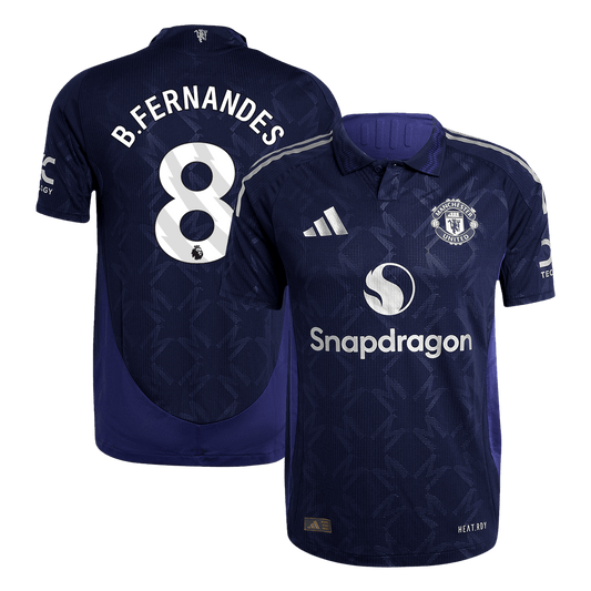 Player version B.FERNANDES #8 Manchester United 2024/25 away soccer jersey Go Soccer World Shop