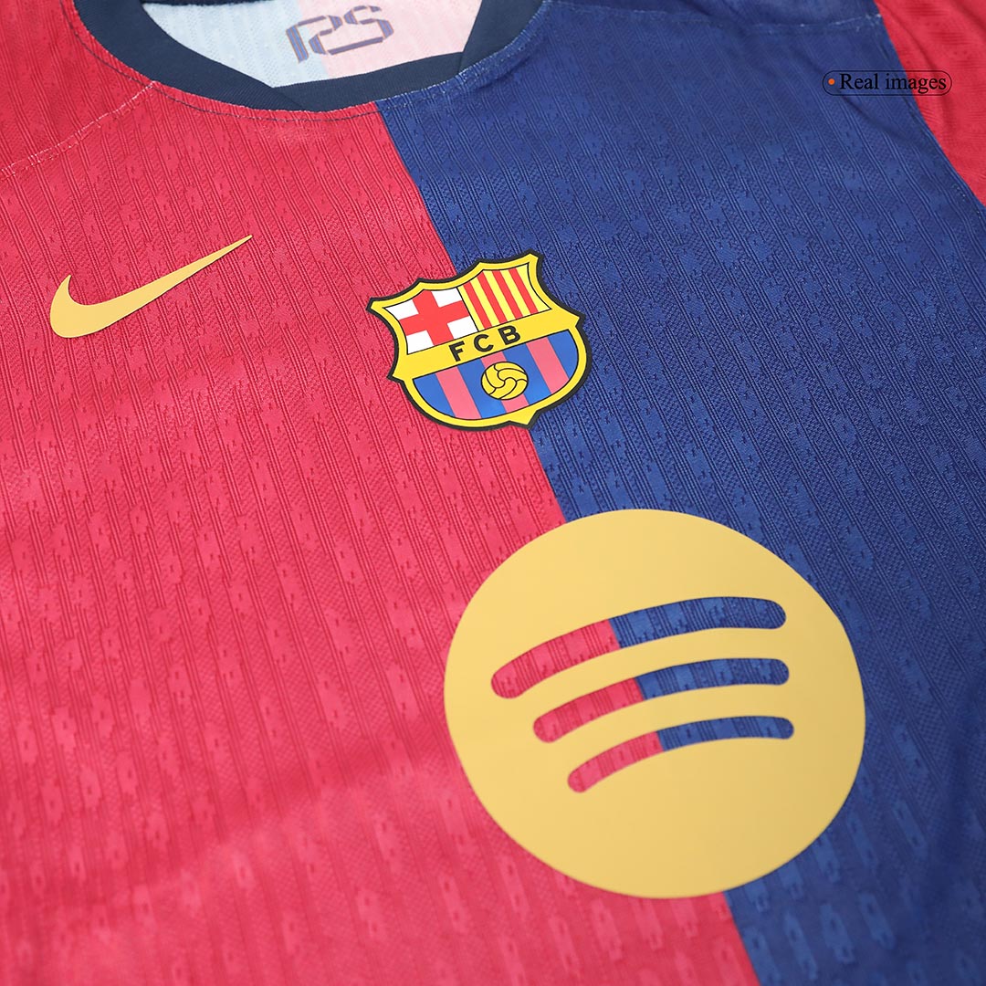 Player version F.DE JONG #21 Barcelona Home soccer jersey 2024/25 - Spotify logo without text Go Soccer World Shop