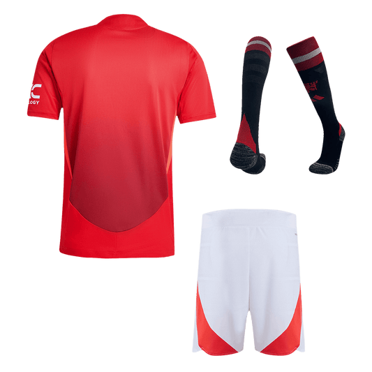 Player Edition Manchester United Home soccer jersey Set (Jersey + Shorts + Socks) 2024/25 Go Soccer World Shop