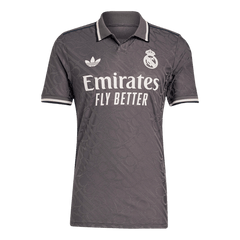 Third Real Madrid away soccer jersey for the 2024/25 season in the player's version Go Soccer World Shop