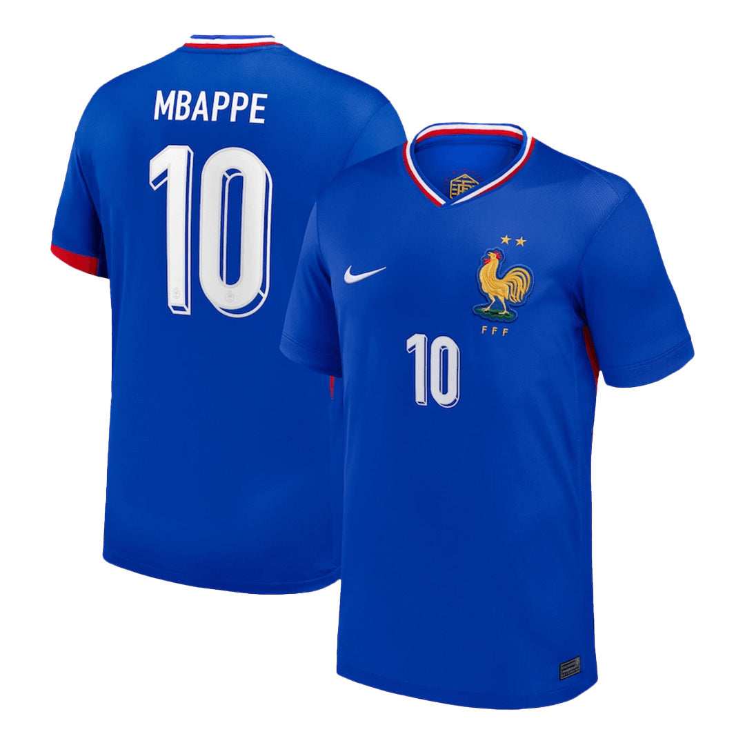 [Super Quality] France MBAPPE #10 Euro 2024 Men's Home soccer jersey Go Soccer World Shop