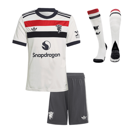 Manchester United children's third away soccer kit (jersey + shorts + socks) 2024/25 Go Soccer World Shop