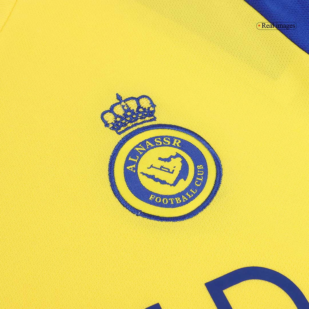 RONALDO #7 Al Nassr Kids Home soccer jersey Set (Jersey + Shorts) 2024/25 Go Soccer World Shop