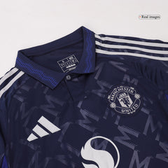 Manchester United away soccer jersey set (jersey + shorts) 2024/25 Go Soccer World Shop