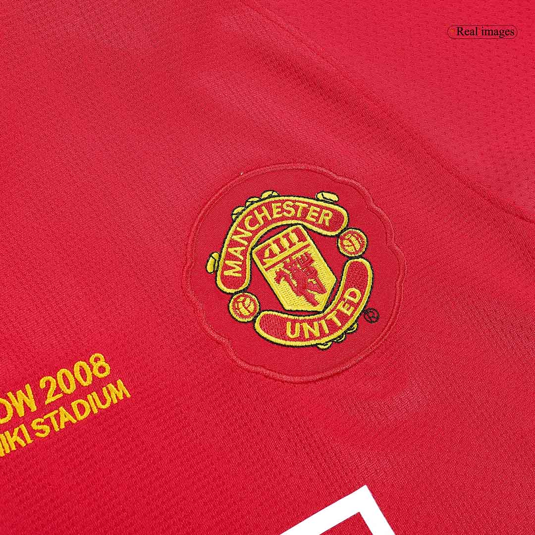 2007/08 Manchester United Champions League Retro Long Sleeve soccer jersey UCL Final Go Soccer World Shop