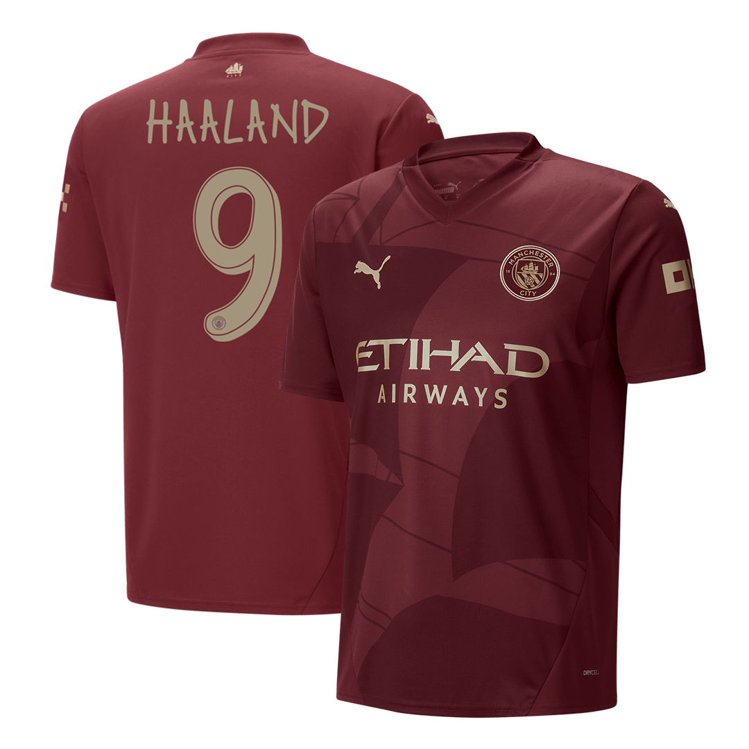 HAALAND #9 Manchester City 2024/25 Third Away soccer jersey - UCL Go Soccer World Shop