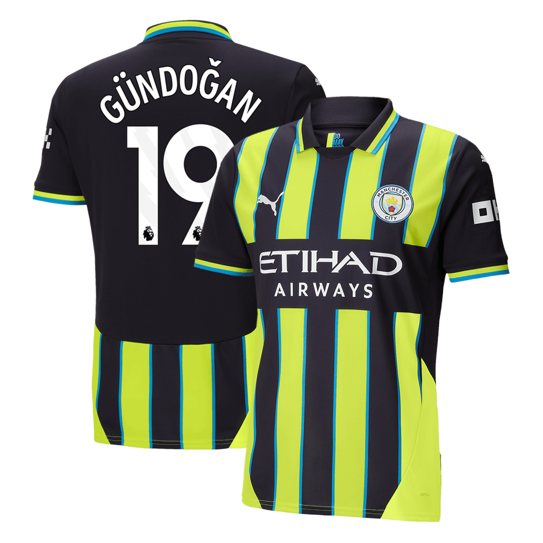 Gündoğan #19 Manchester City 2024/25 away soccer jersey Go Soccer World Shop