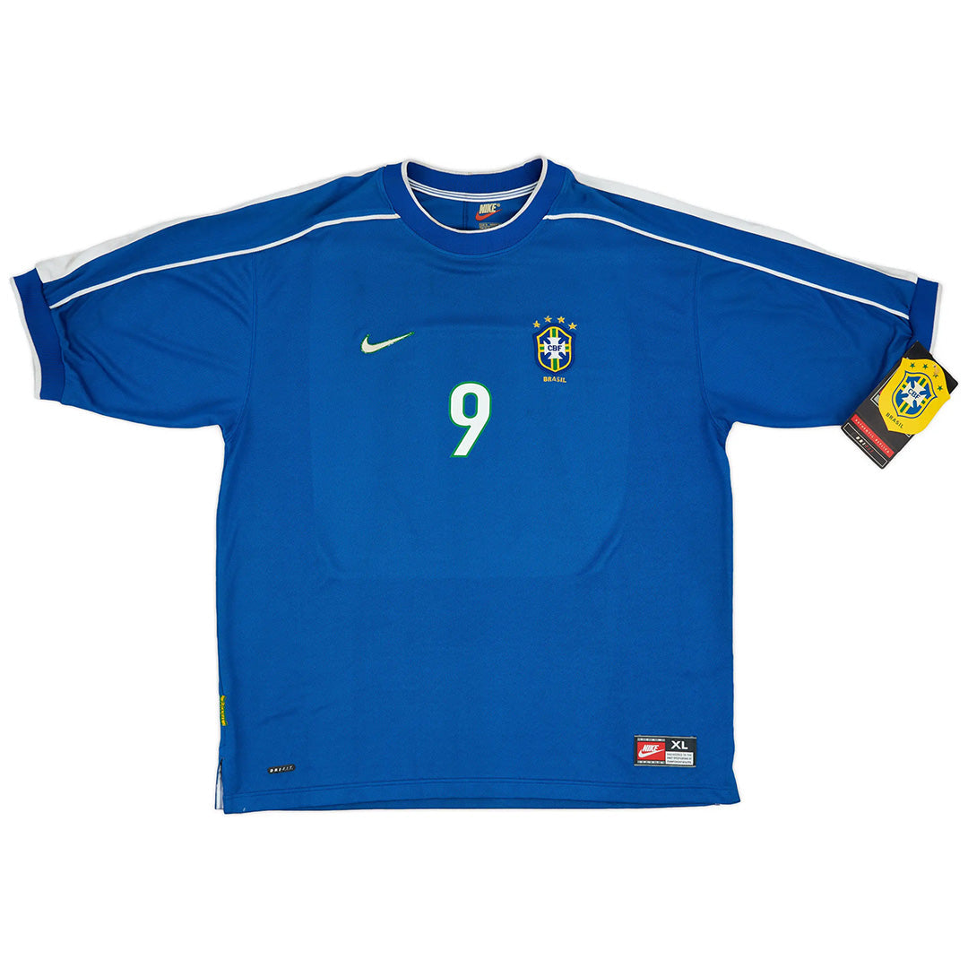 RONALDO No. 9 Brazilian away soccer jersey from 1998 Go Soccer World Shop