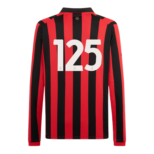 AC Milan 125th Anniversary Long Sleeve soccer jersey No. 125 2024/25 Go Soccer World Shop