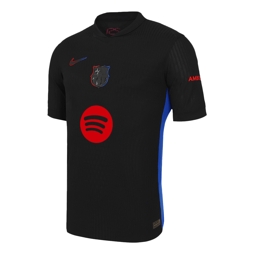 Player version Barcelona 2024/25 away soccer jersey - Spotify logo without text Go Soccer World Shop