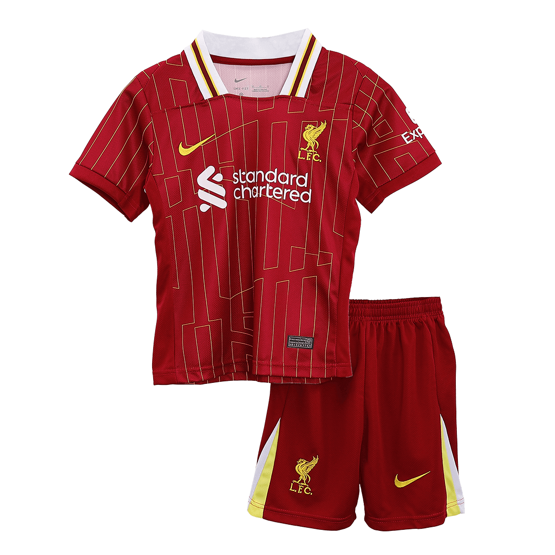 Liverpool kids' home soccer kit (jersey + shorts) 2024/25 Go Soccer World Shop