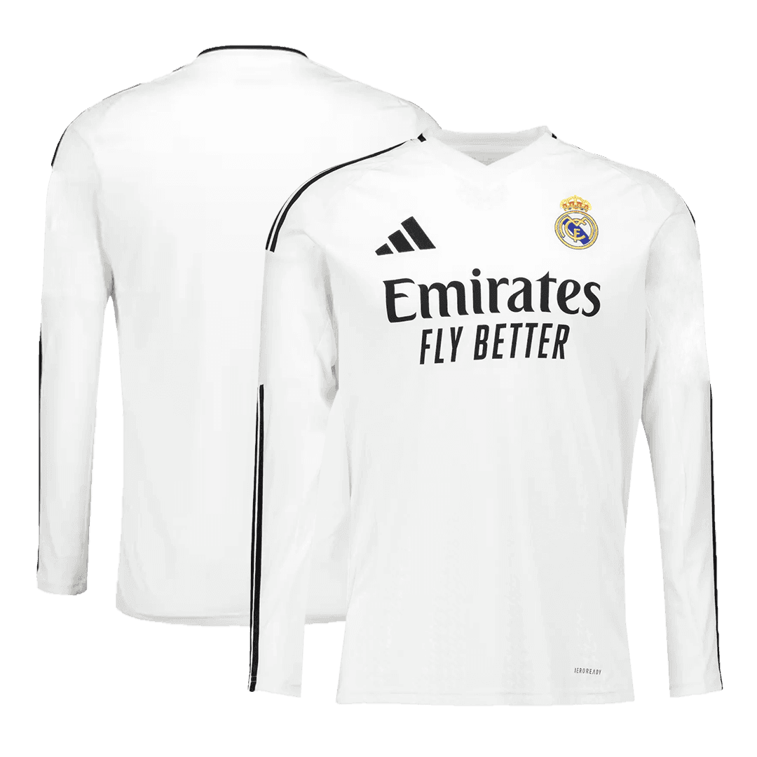 Real Madrid long sleeve soccer jersey 2024/25 Go Soccer World Shop