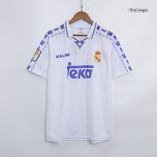 Real Madrid retro soccer jersey from the 1996/97 season Go Soccer World Shop