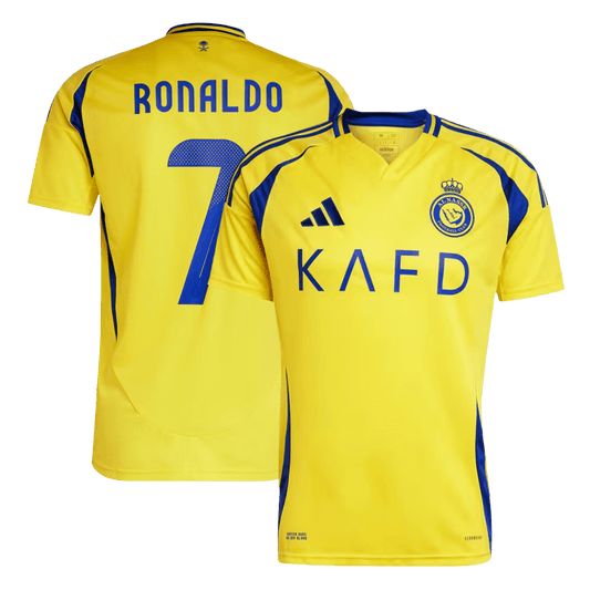 RONALDO #7 Al Nassr 2024/25 home soccer jersey - ACL Go Soccer World Shop