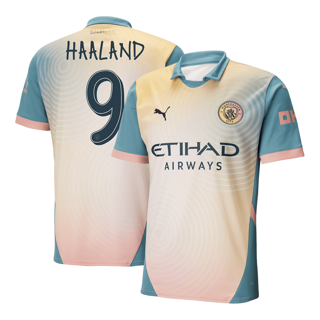 HAALAND No. 9 Manchester City 2024/25 fourth away soccer jersey - Definitely City Go Soccer World Shop