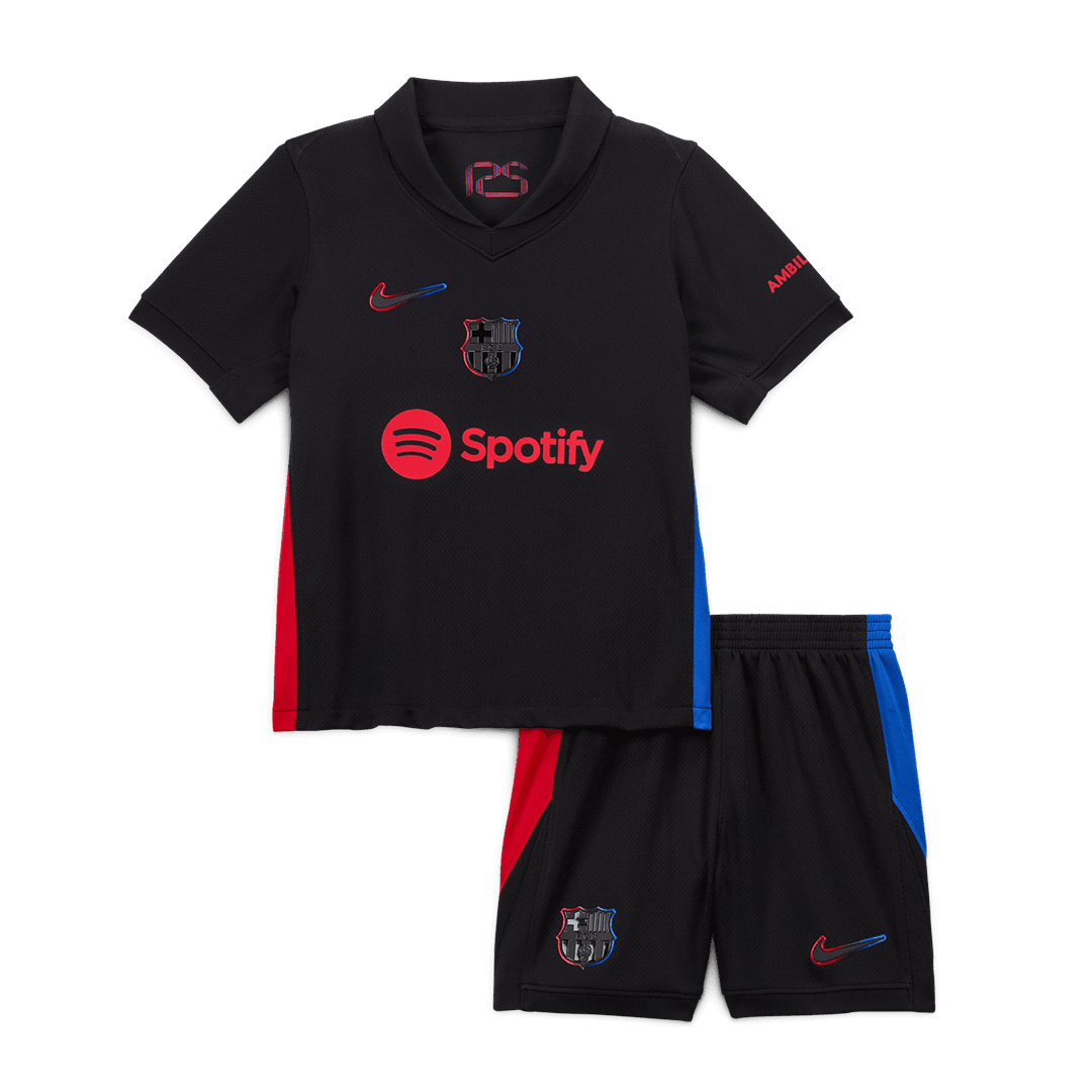 Barcelona children's away soccer kit (jersey + shorts) 2024/25 Go Soccer World Shop