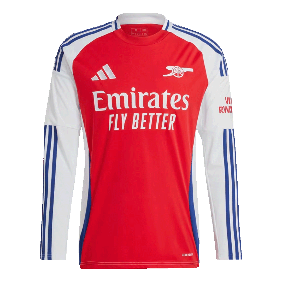 Arsenal Home 2024/25 long-sleeved soccer jersey Go Soccer World Shop