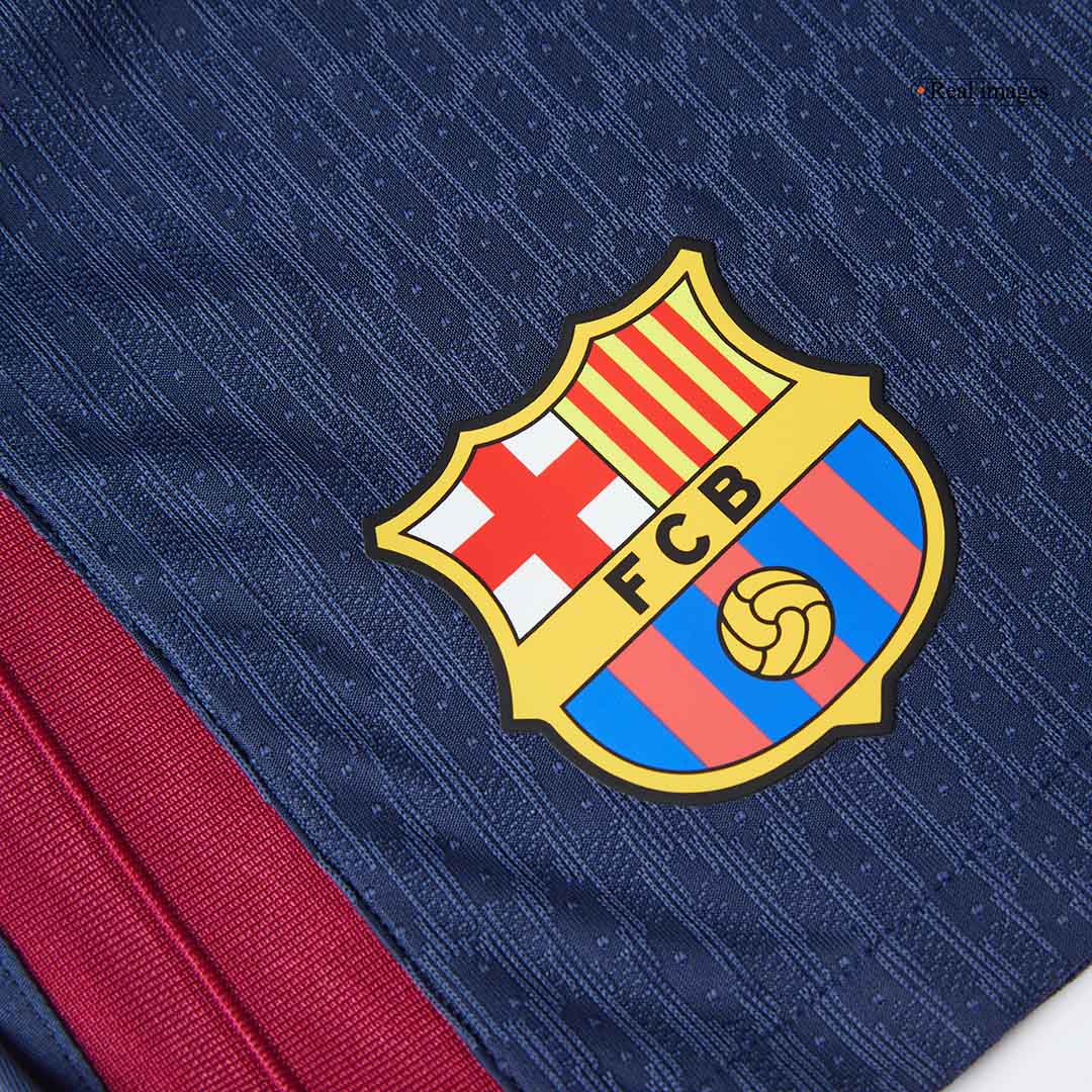 Player Version Barcelona Home Soccer Shorts 2024/25 Go Soccer World Shop