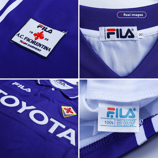 Fiorentina home soccer jersey Retro 1999/00 Go Soccer World Shop