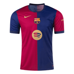 LEWANDOWSKI #9 Barcelona 2024/25 home soccer jersey - Spotify logo without text Go Soccer World Shop