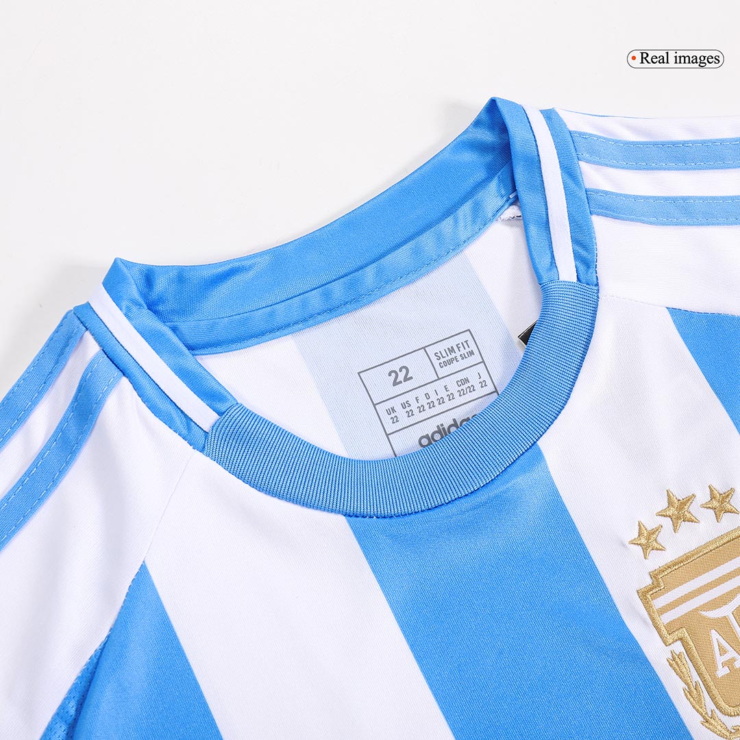 Argentina Kids Home jersey Set (Jersey + Shorts) Copa América 2024 Go Soccer World Shop