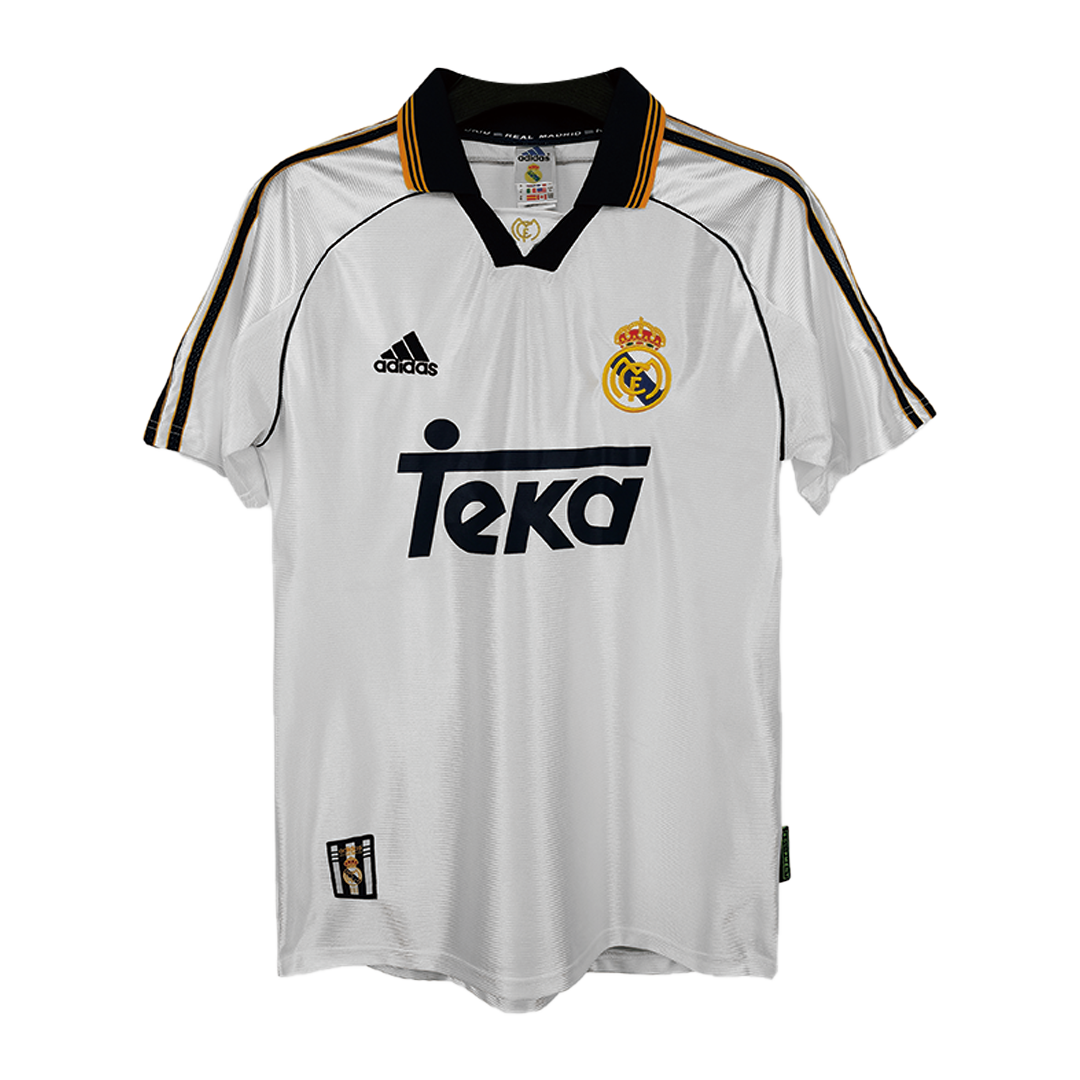 Real Madrid retro soccer jersey from the 1998/00 season Go Soccer World Shop