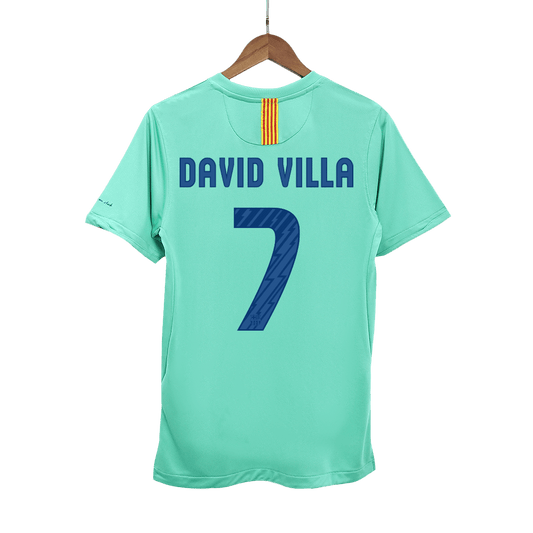 Retro DAVID VILLA #7 2010/11 Barcelona away soccer jersey Go Soccer World Shop