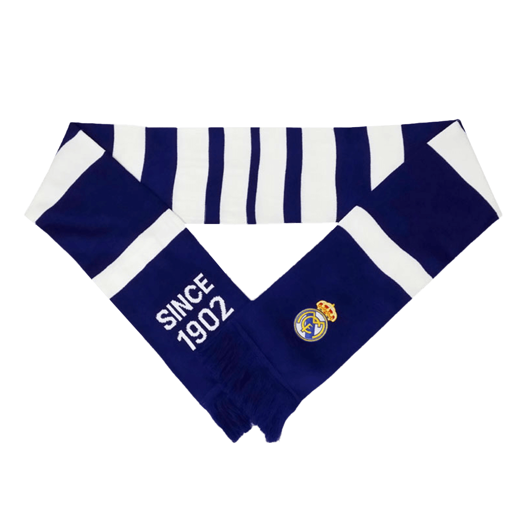 Real Madrid soccer scarf, blue and white Go Soccer World Shop