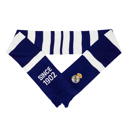 Real Madrid soccer scarf, blue and white Go Soccer World Shop