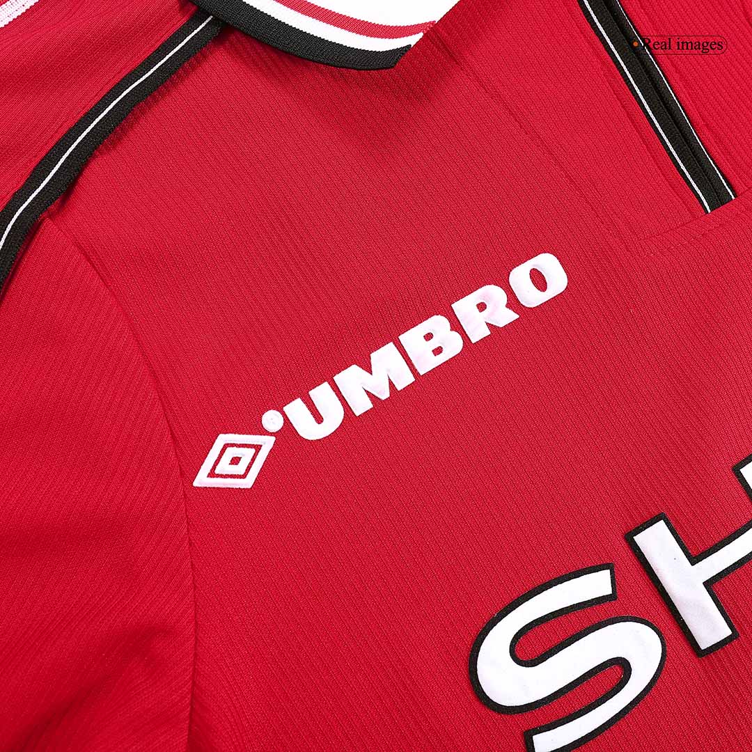 Long-sleeved soccer jersey, retro 1998/99 Manchester United Go Soccer World Shop