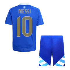 Argentina MESSI #10 Kids Away Jersey Set (Jersey + Shorts) 2024 Go Soccer World Shop