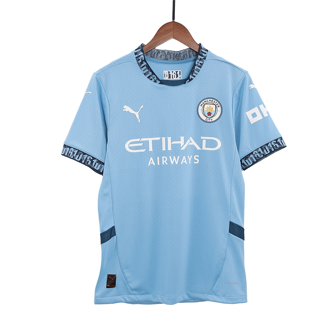 Player Version Manchester City Home Soccer Jersey 2024/25 Go Soccer World Shop