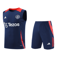 Manchester United pre-match soccer vest set (jersey + shorts) 2024/25 Go Soccer World Shop