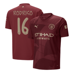 RODRIGO #16 Manchester City 2024/25 third away soccer jersey - UCL Go Soccer World Shop