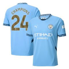 CHAMPIONS #24 Manchester City 2024/25 soccer jersey Go Soccer World Shop