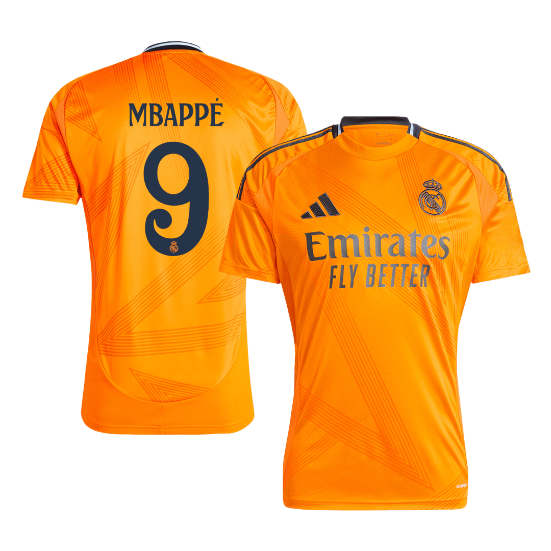 Mbappé Real Madrid 2024/25 away soccer jersey No. 9 Go Soccer World Shop