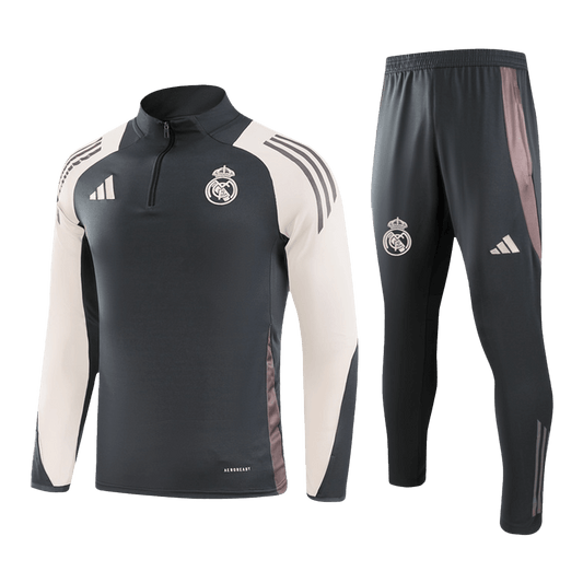 Real Madrid kids' zip-up sweatjersey set (top + pants) 2024/25 Go Soccer World Shop