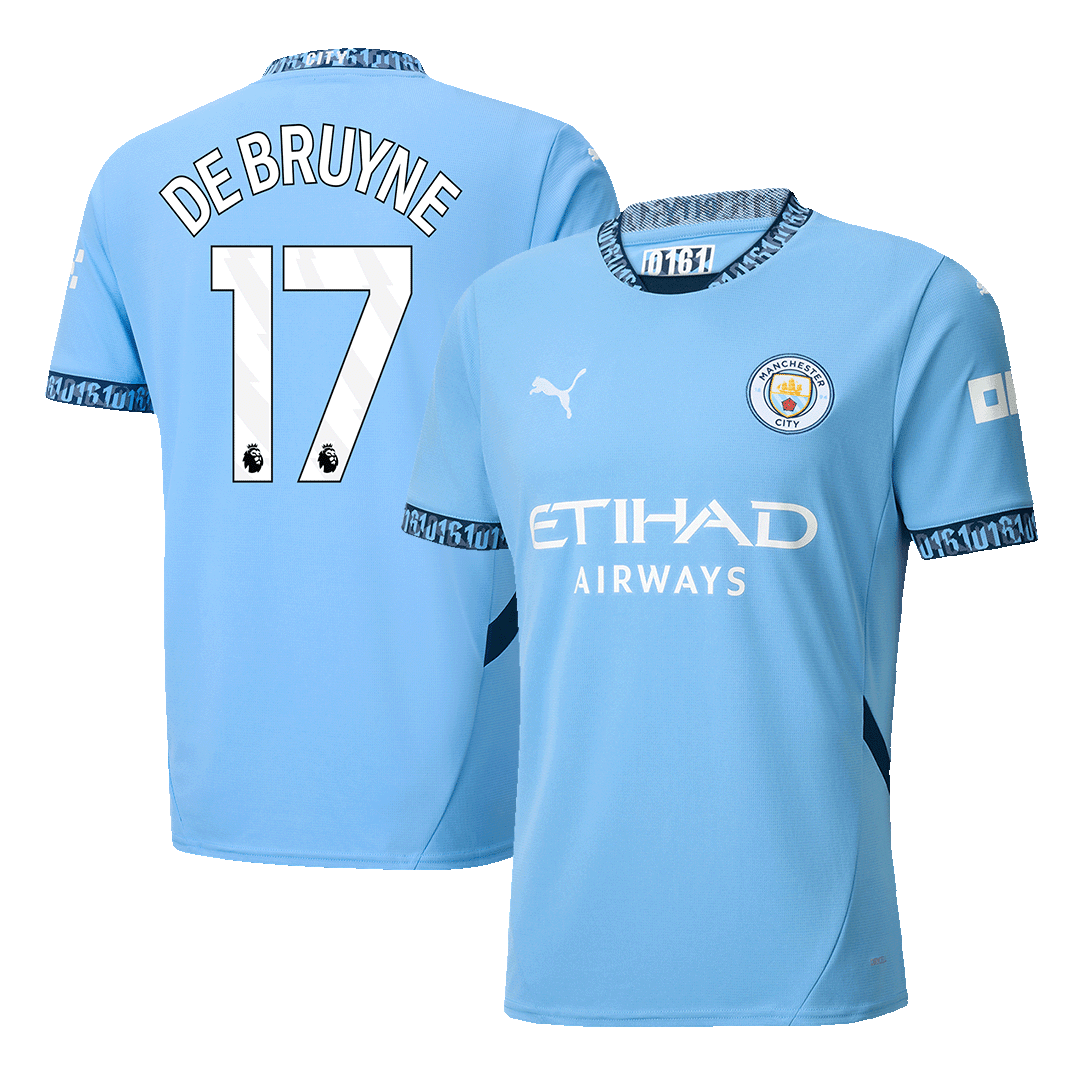 DE BRUYNE #17 Manchester City 2024/25 soccer jersey Go Soccer World Shop