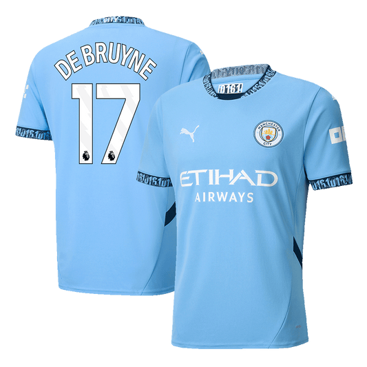 DE BRUYNE #17 Manchester City 2024/25 soccer jersey Go Soccer World Shop