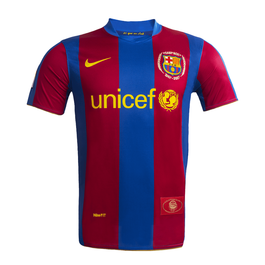 Retro 2007/08 Barcelona Home soccer jersey Go Soccer World Shop