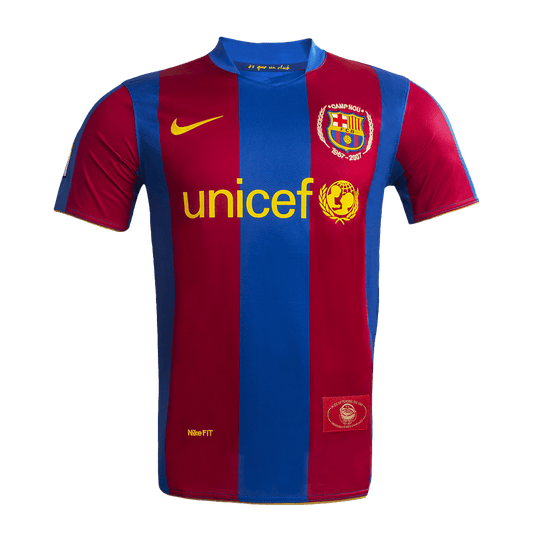 Retro 2007/08 Barcelona Home soccer jersey Go Soccer World Shop