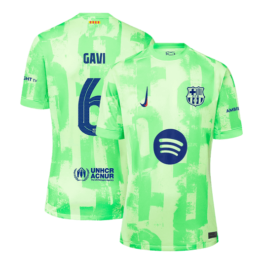 GAVI #6 Barcelona 2024/25 Third Away soccer Jersey - UCL£¨Spotify logo without text£© Go Soccer World Shop