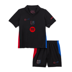 Barcelona children's away soccer kit (jersey + shorts) 2024/25 - Spotify logo without text Go Soccer World Shop