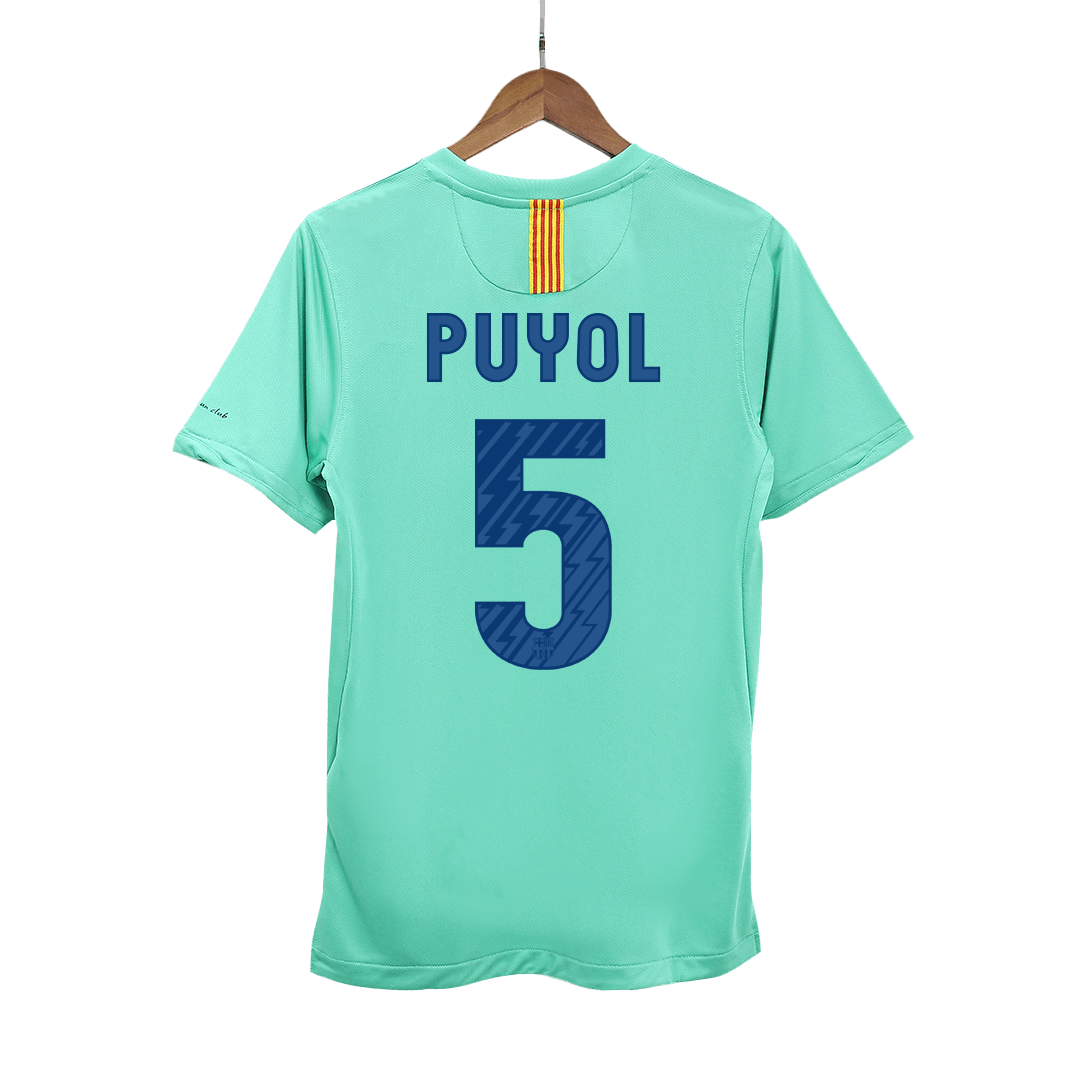 Retro PUYOL #5 2010/11 Barcelona away soccer jersey Go Soccer World Shop