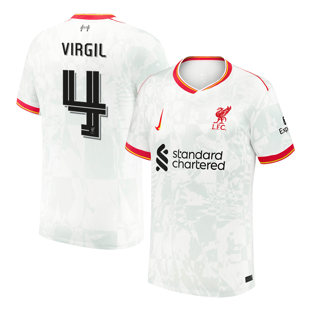 VIRGIL #4 Liverpool third away soccer jersey 2024/25 - UCL Go Soccer World Shop